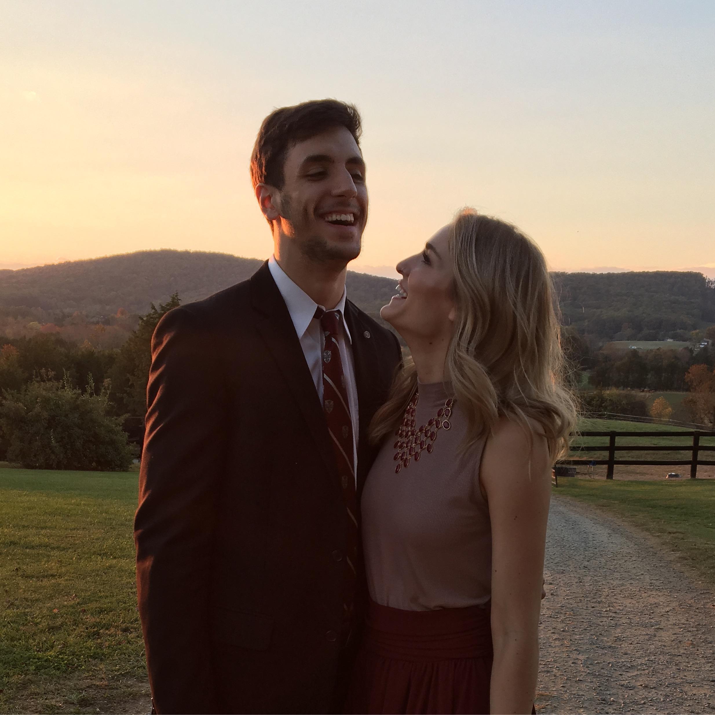 At a friend's wedding. 2016
