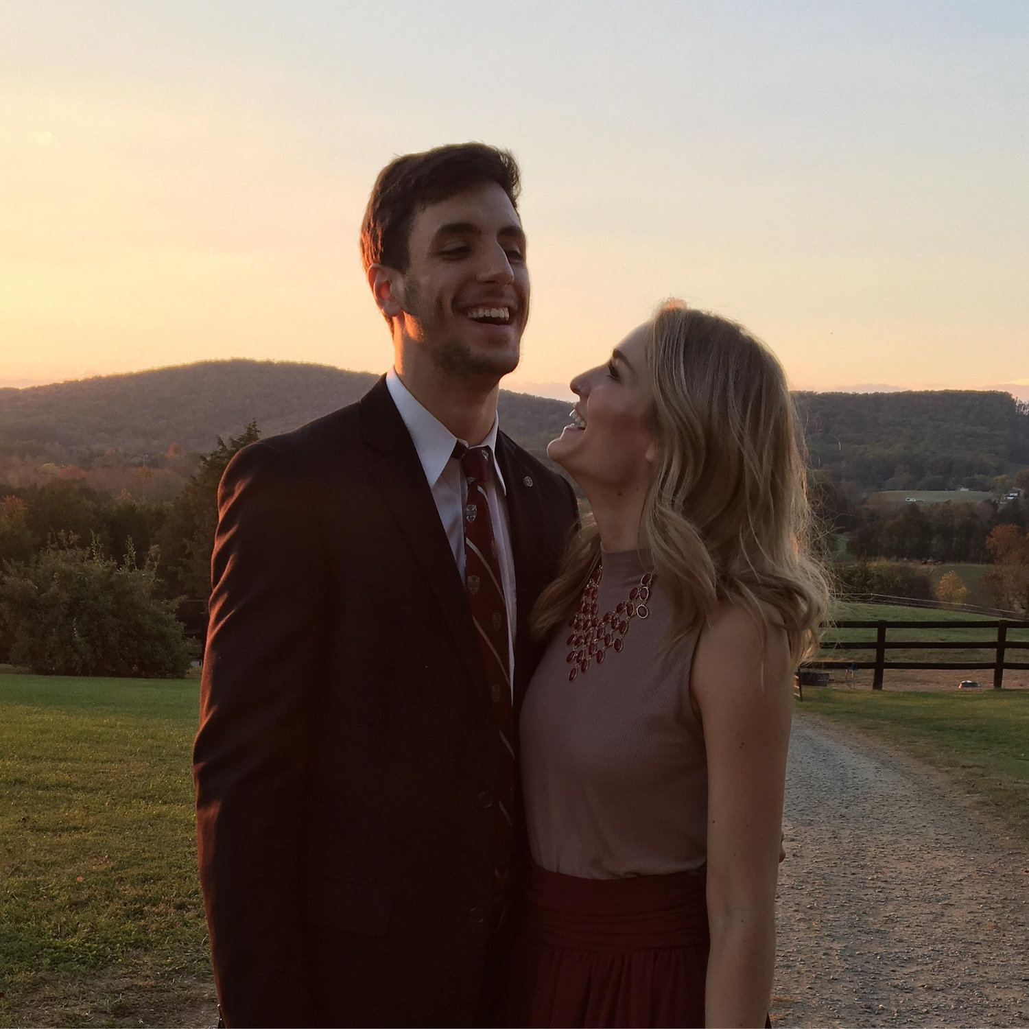 At a friend's wedding. 2016