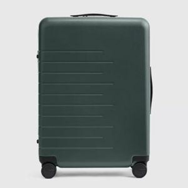 Medium Check-In Suitcase in Dark Green