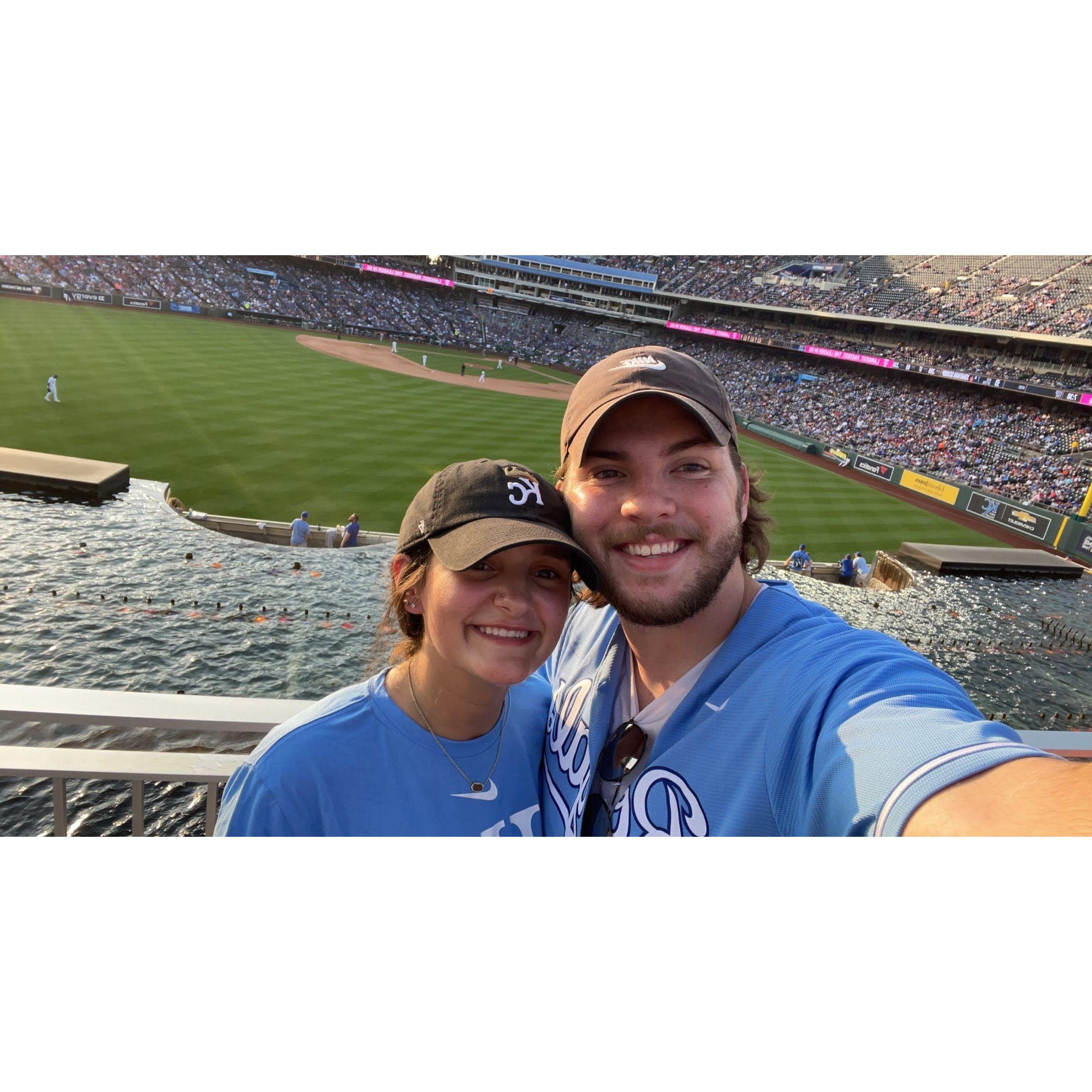 the first of many Royals games together