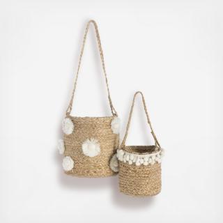 2-Piece Hanging Planter Set