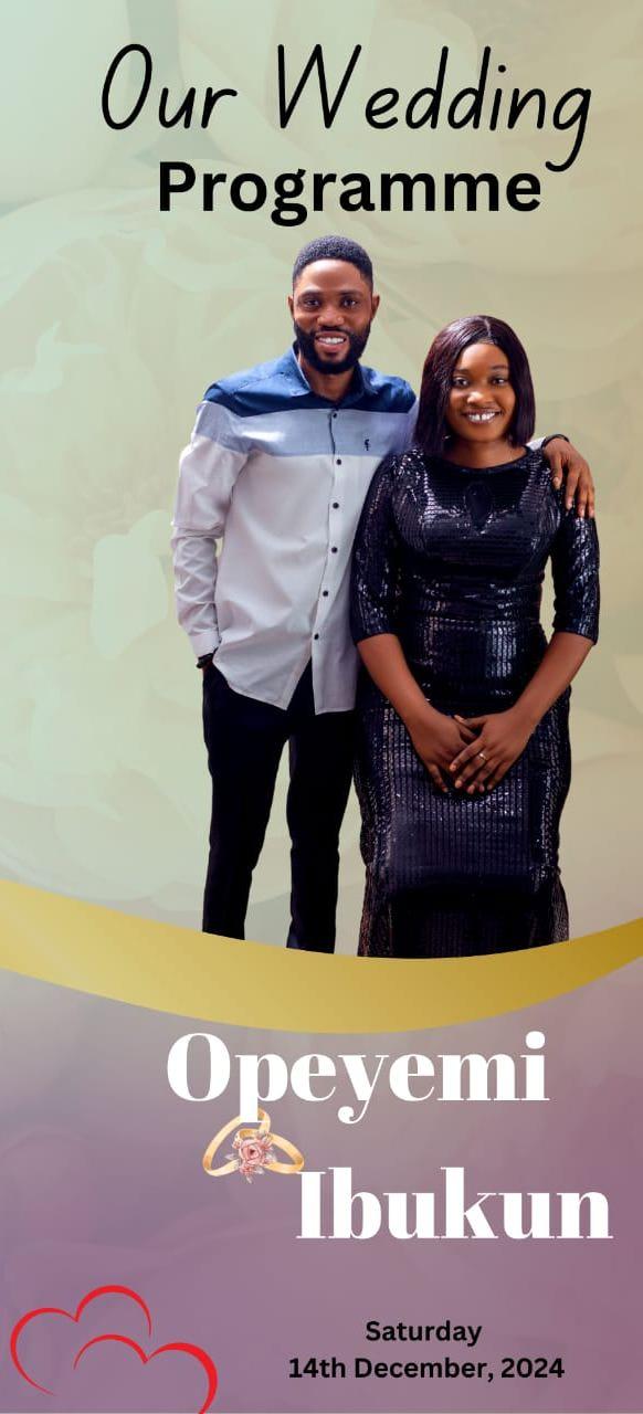 The Wedding Website of IBUKUN SEUN and OPEYEMI DORCAS
