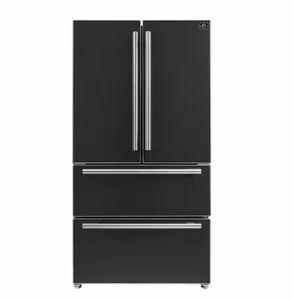 Espresso Moena 36 in. French Door Refrigerator in Black, 19.2 Cu.ft