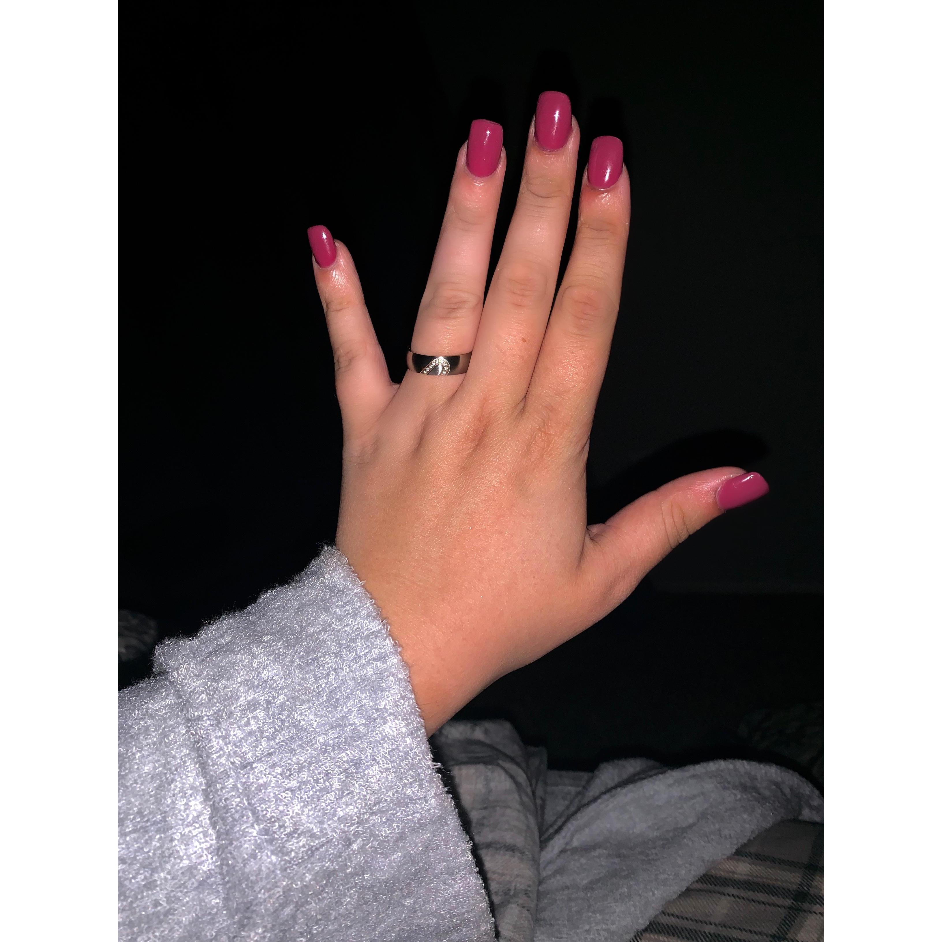 When Zack gave me a promise ring the first time we met!