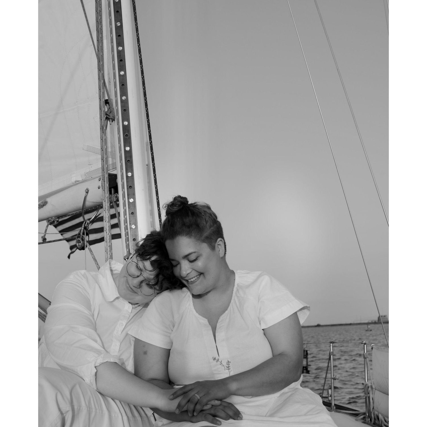 Our good friend Sylvia was lovely enough to hide in the boat when I proposed to Ari and do a mini shoot with us right afterwards!