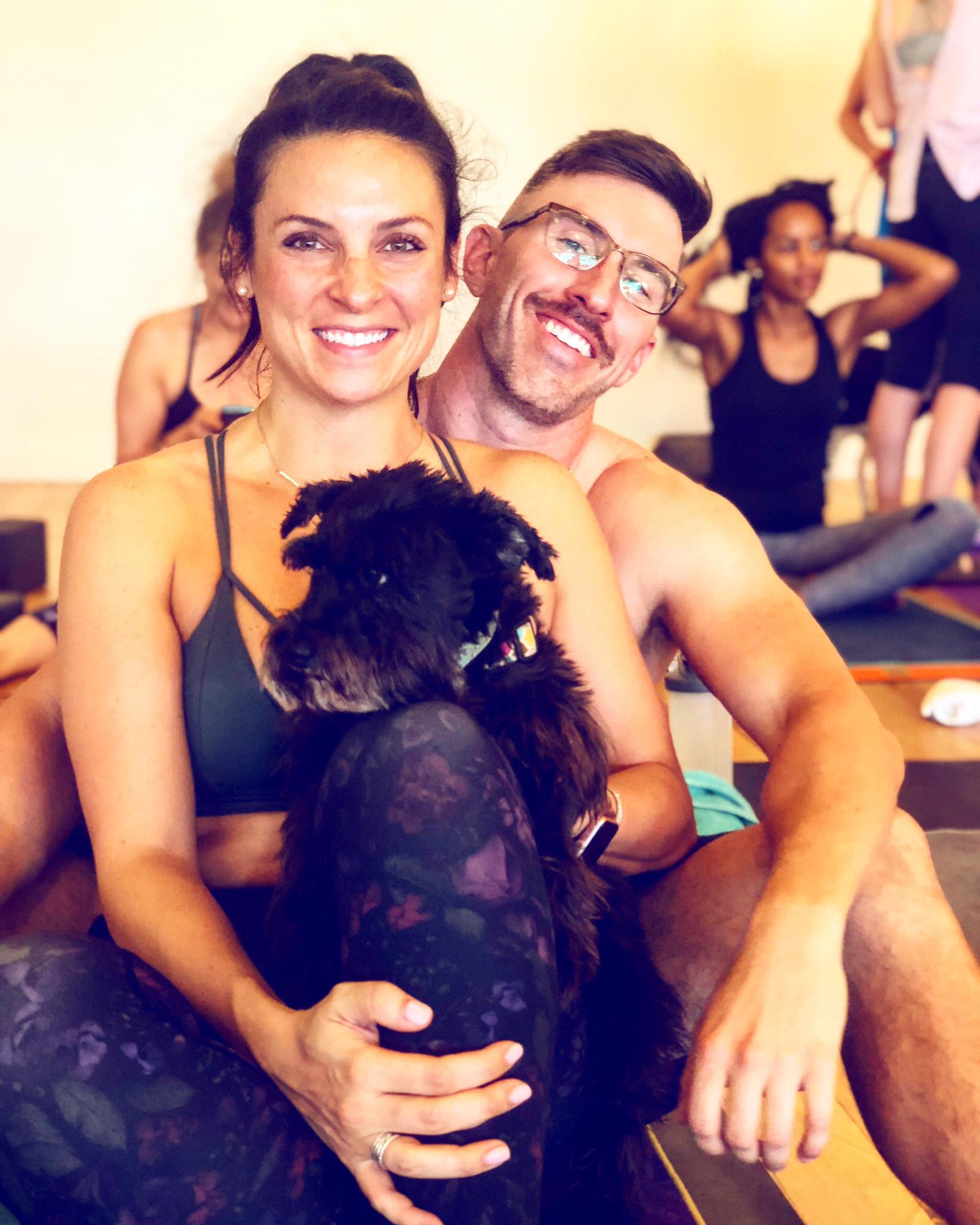 He knows the only way i enjoy yoga is with 50 puppies running around #puppyyoga