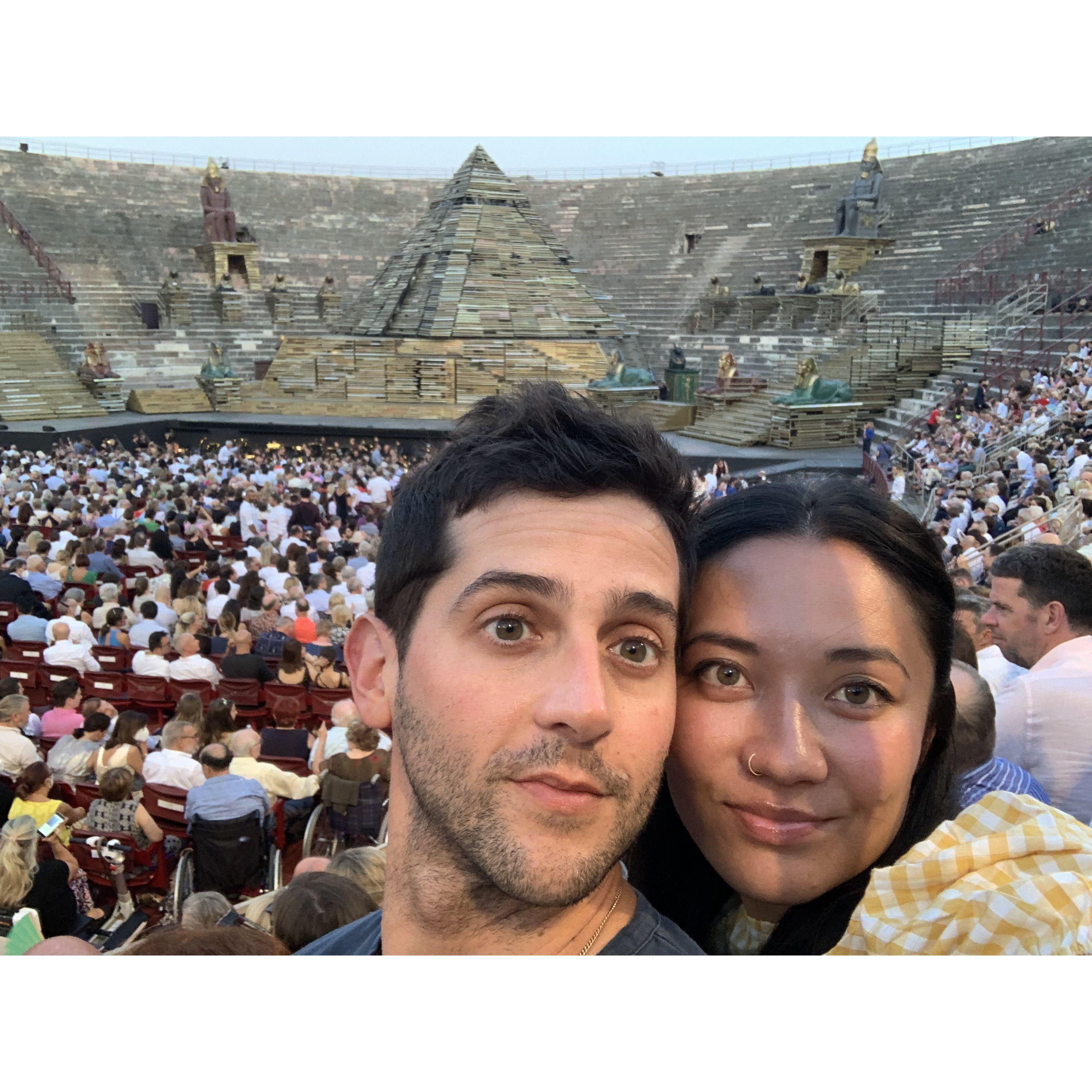 At the opera in Verona