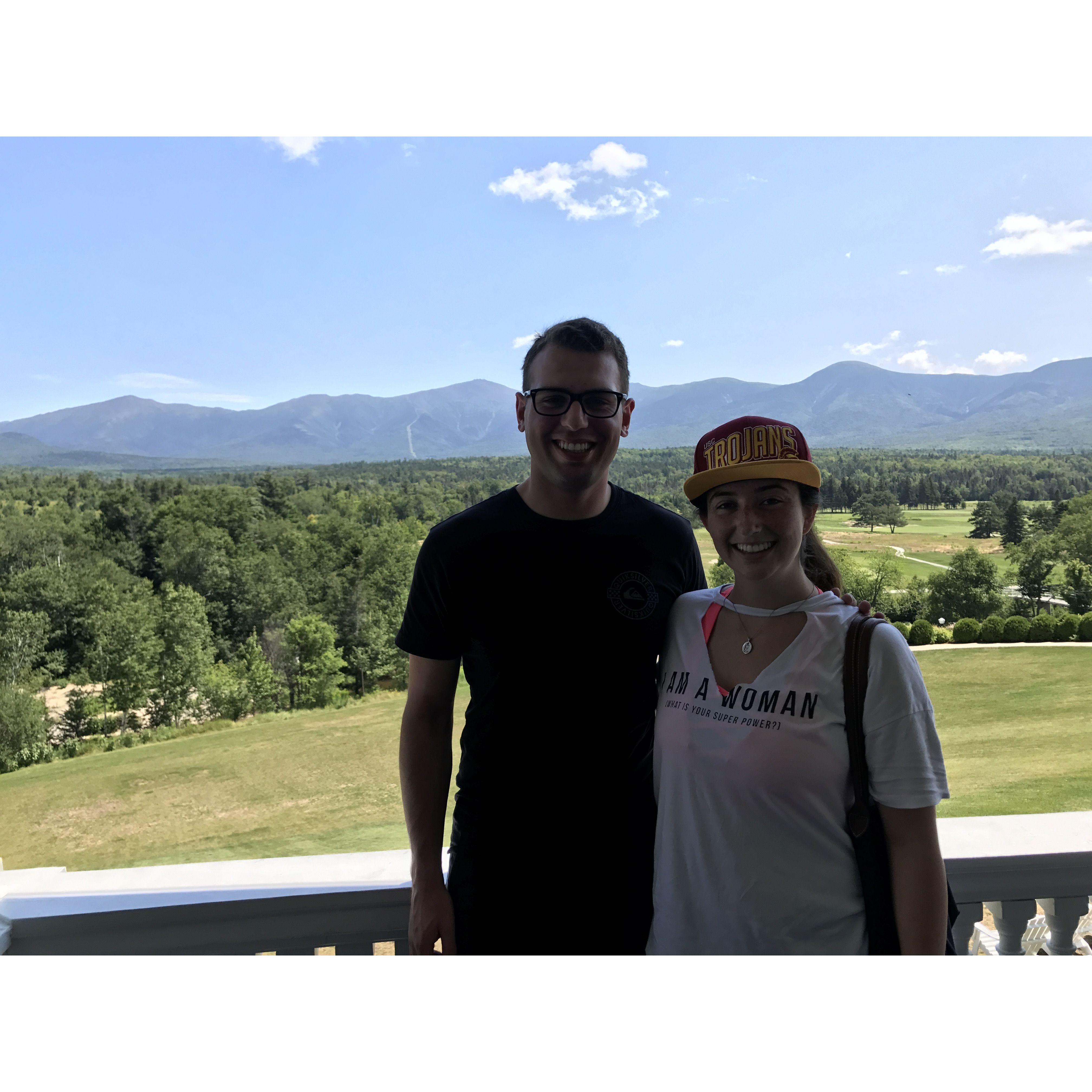June 2017: Grace showed Stephen around the White Mountains in New Hampshire!
