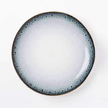 Reactive Stoneware Dinner Plates - Black & White