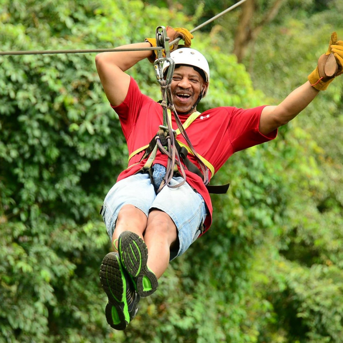ZIP LINING  in the jungles of Costa Rica