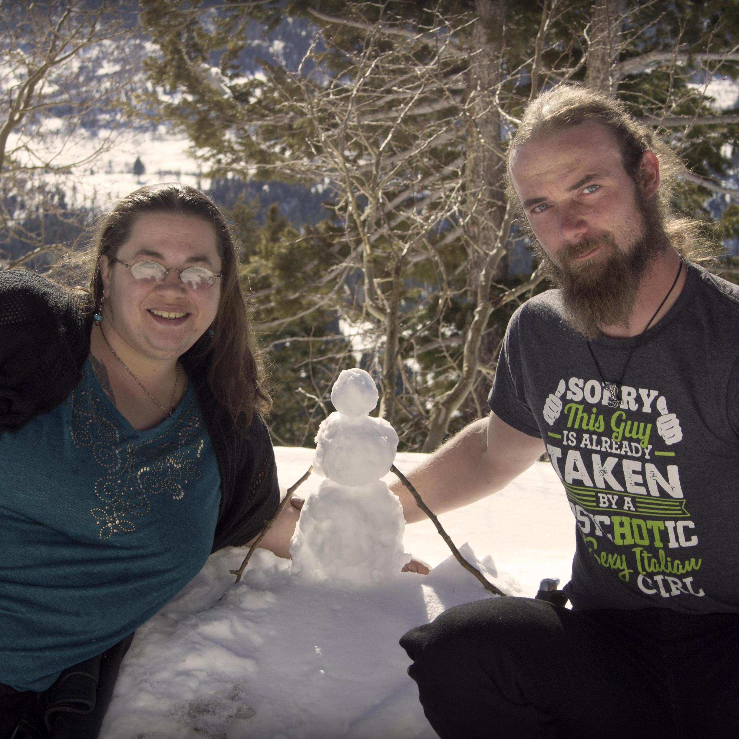 Made a new friend on the mountain... It was like he was just waiting for us. ;) <3