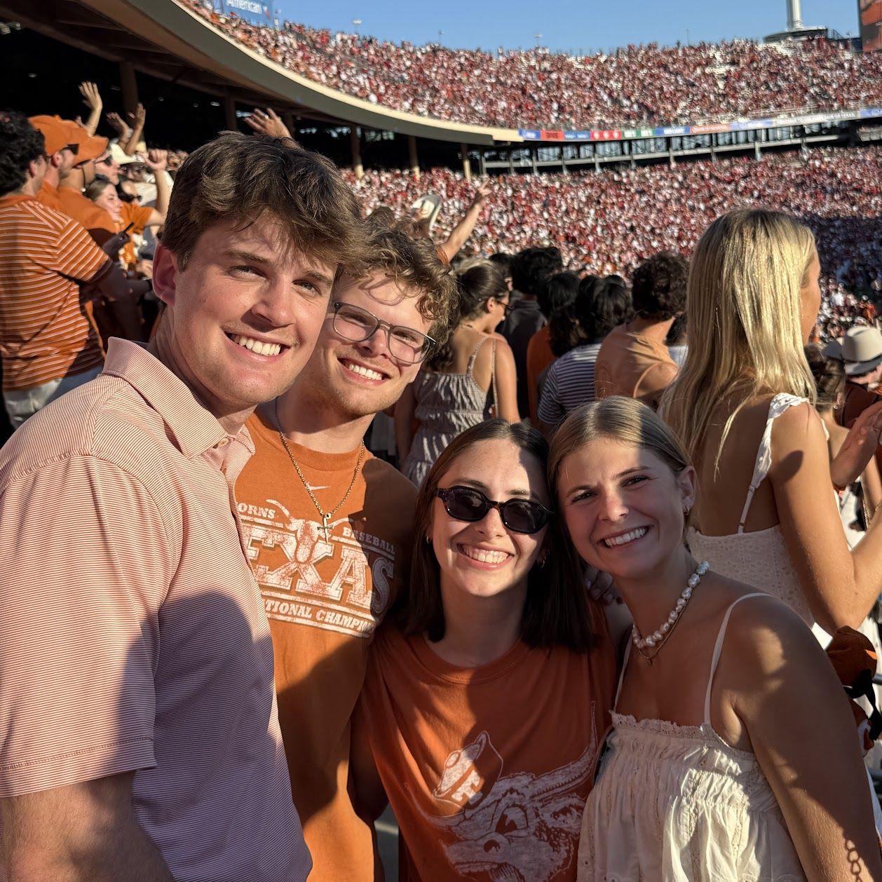 Red River Rivalry game with David's best man Zane & Zane's fiancee, Madi