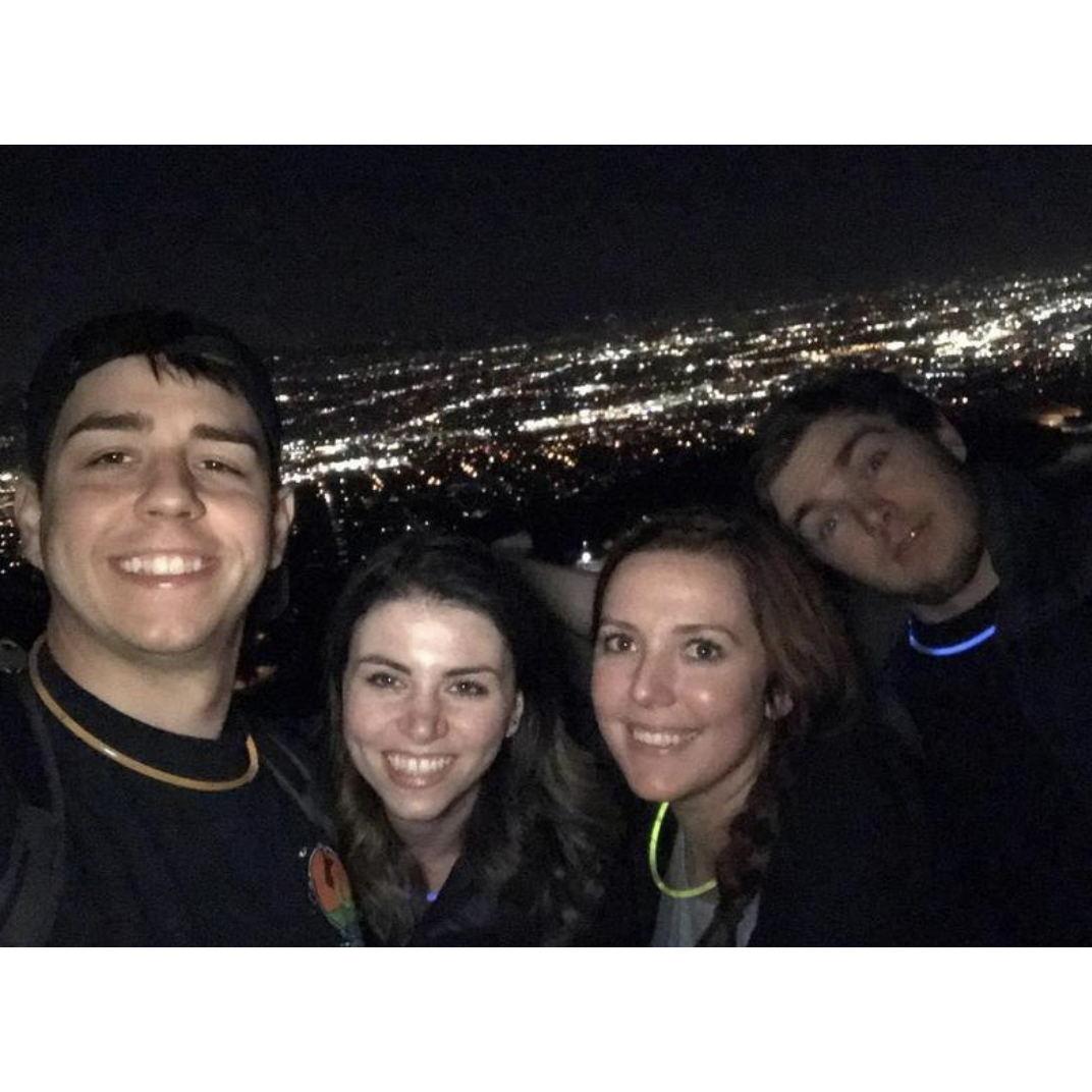 Late night hike and fast food picnic