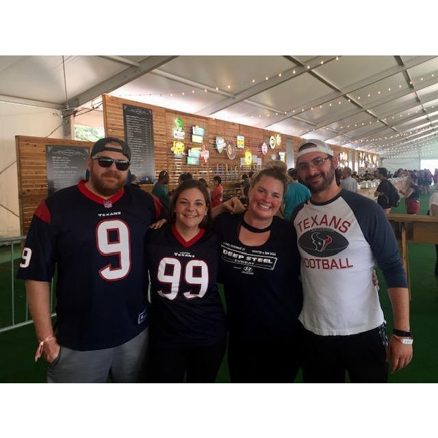 Representing the Texans with Crystal and Trent while working ACL. This picture precedes the origination of the "Snake Throat Gang."