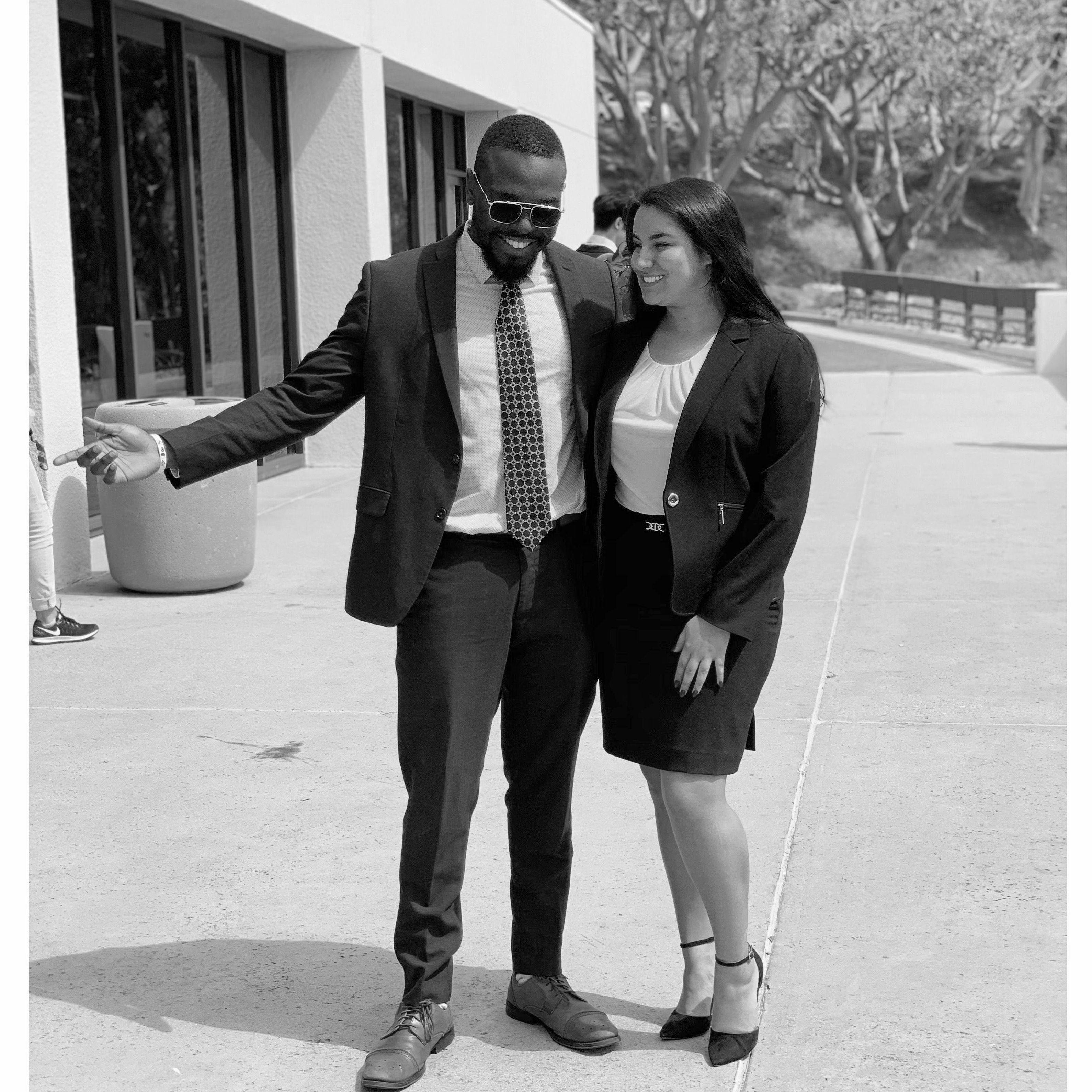 Right after Pepperdine's Otto Ciopollo Closing Argument Competition, March 2019. 