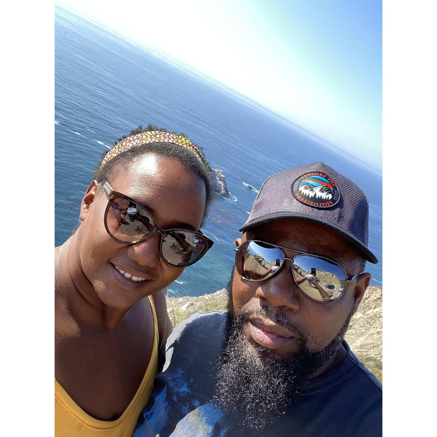 As you can tell, we are both beach people! Nothing beats driving down Pacific Coast Highway and stopping at lookouts to take pictures! If you're lucky, you just might see a whale!