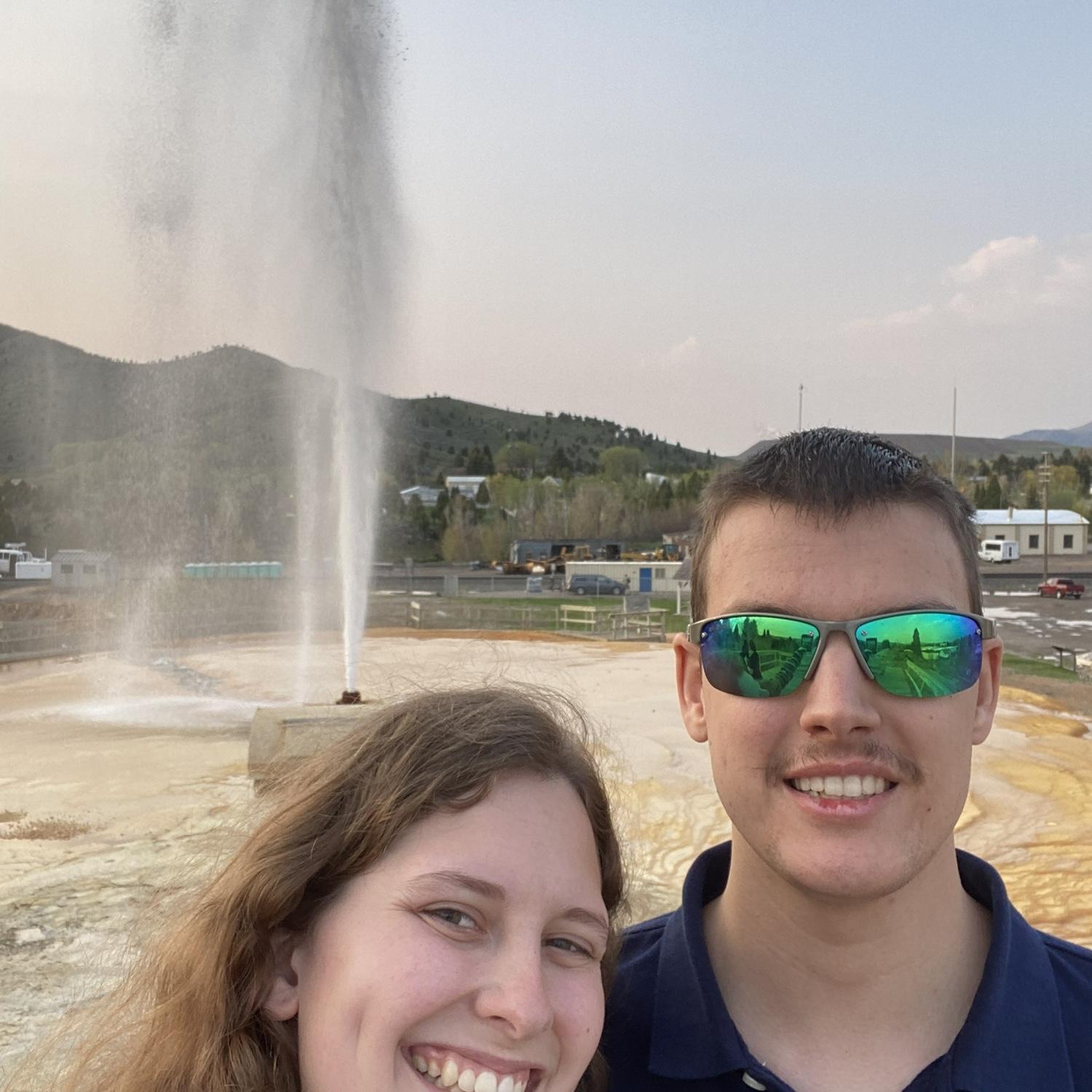 The natural geyser in Soda Springs, where we live. Taken on our trip to sign the papers on our home.