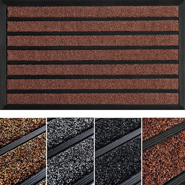 Extra Durable Door Mat 30x18 - Welcome Mats for Front Door - Welcome Mat - Heavy Duty Front Door Mat - Door Mats for Outside Entry - Entryway Rug - Deep Brown Doormat