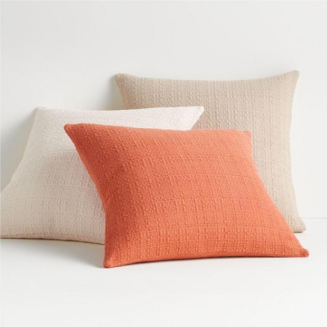Bari 20" Pure Cashmere Knitted Pillow with Feather-Down Insert