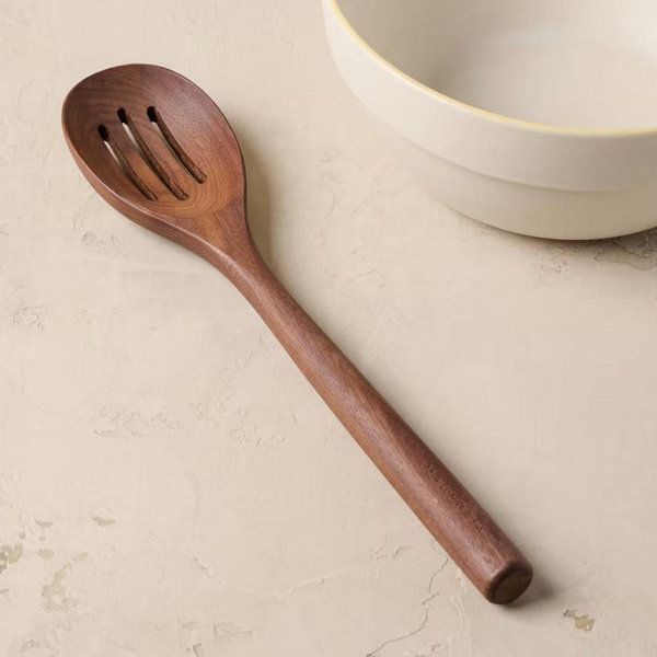 Gristmill Collection Walnut Spoon - Classic Slotted