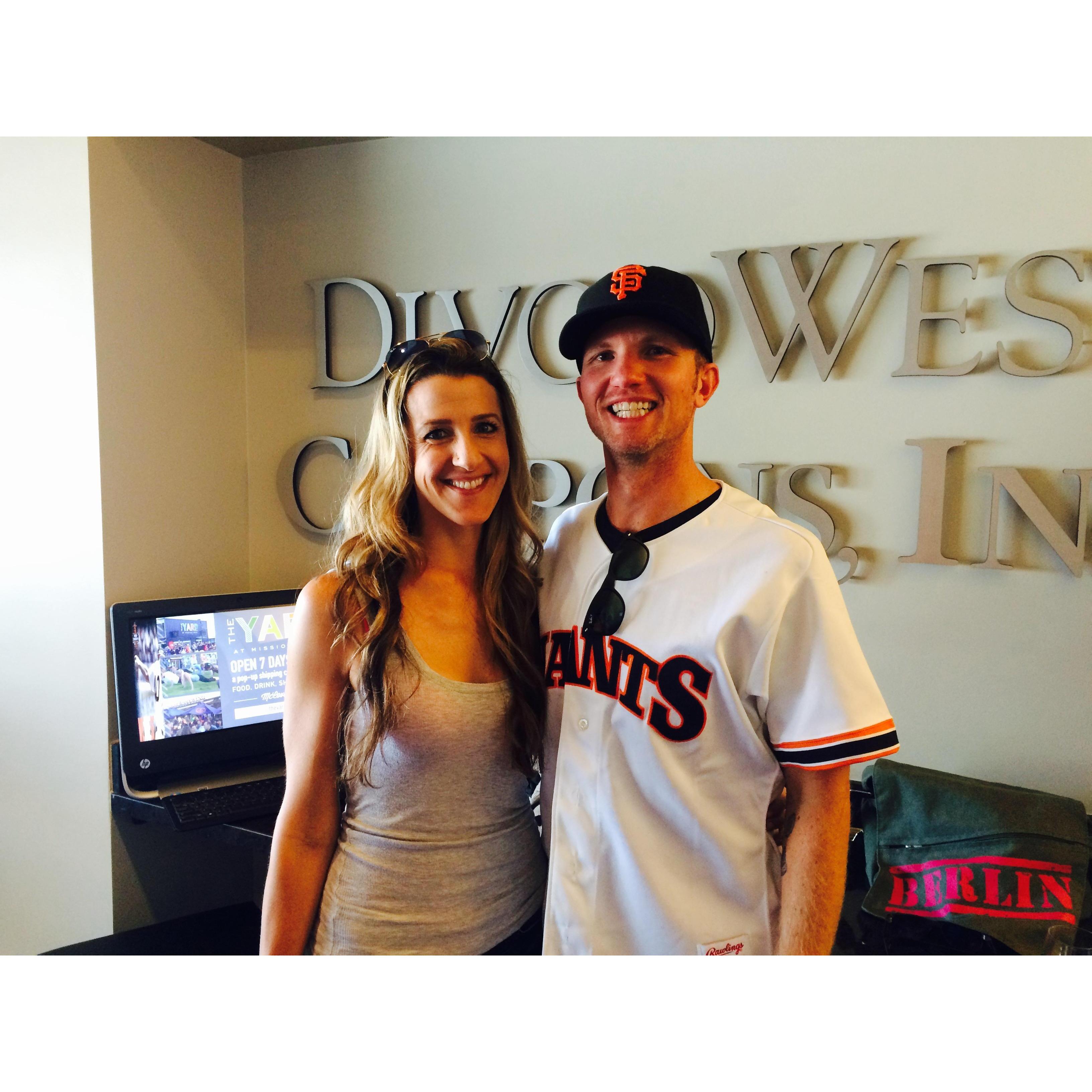 Our First Giants game (together)