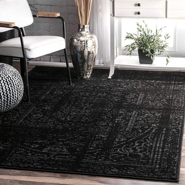 nuLOOM Arlena Vintage Area Rug, 5' x 8', Black