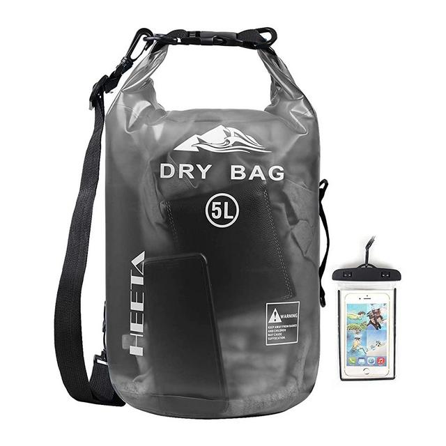 HEETA Waterproof Dry Bag for Women Men, 5L/ 10L/ 20L/ 30L/ 40L Roll Top Lightweight Dry Storage Bag Backpack with Phone Case for Travel, Swimming, Boating, Kayaking, Camping and Beach