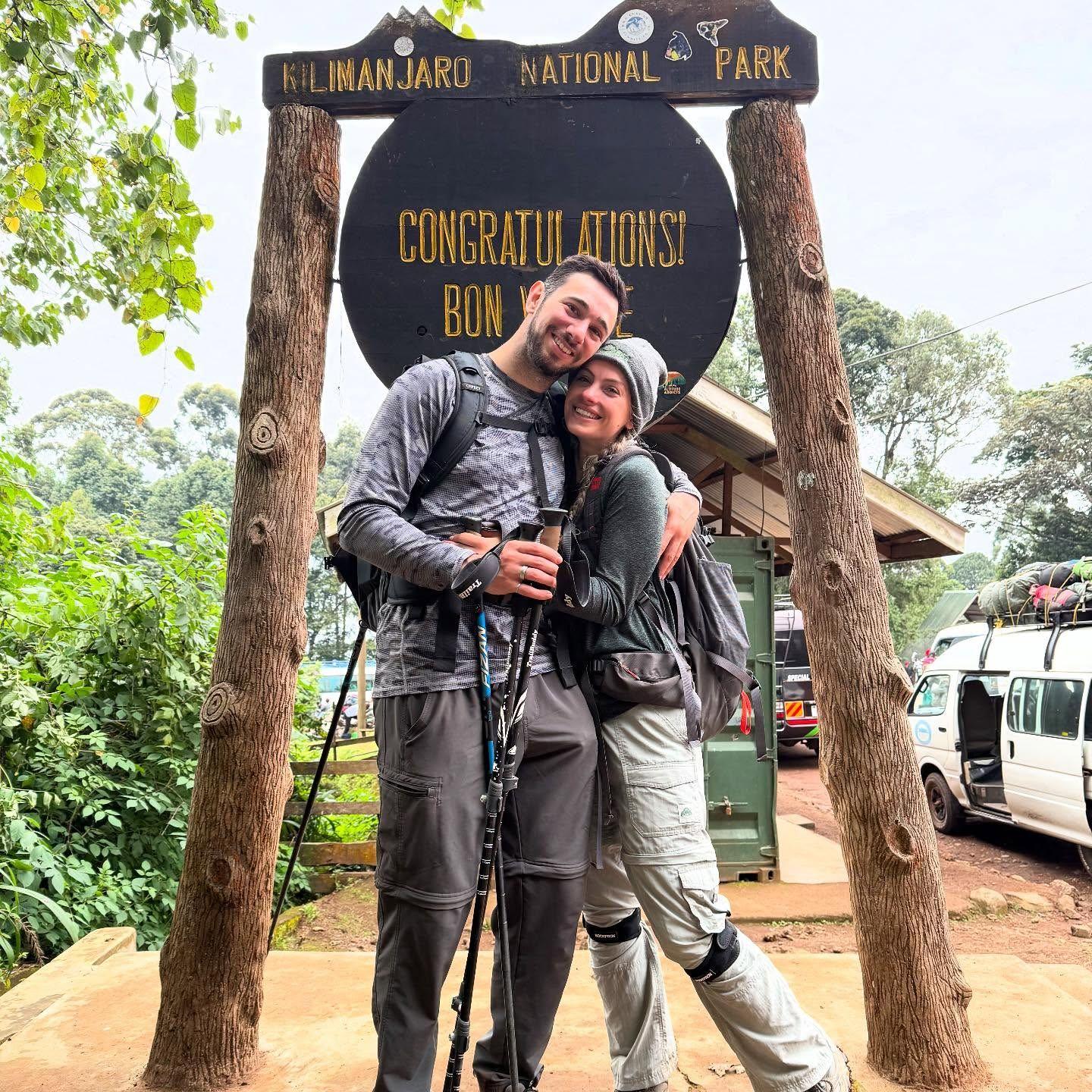 Right after descending Mt. Kilimanjaro (a 7 day journey)!