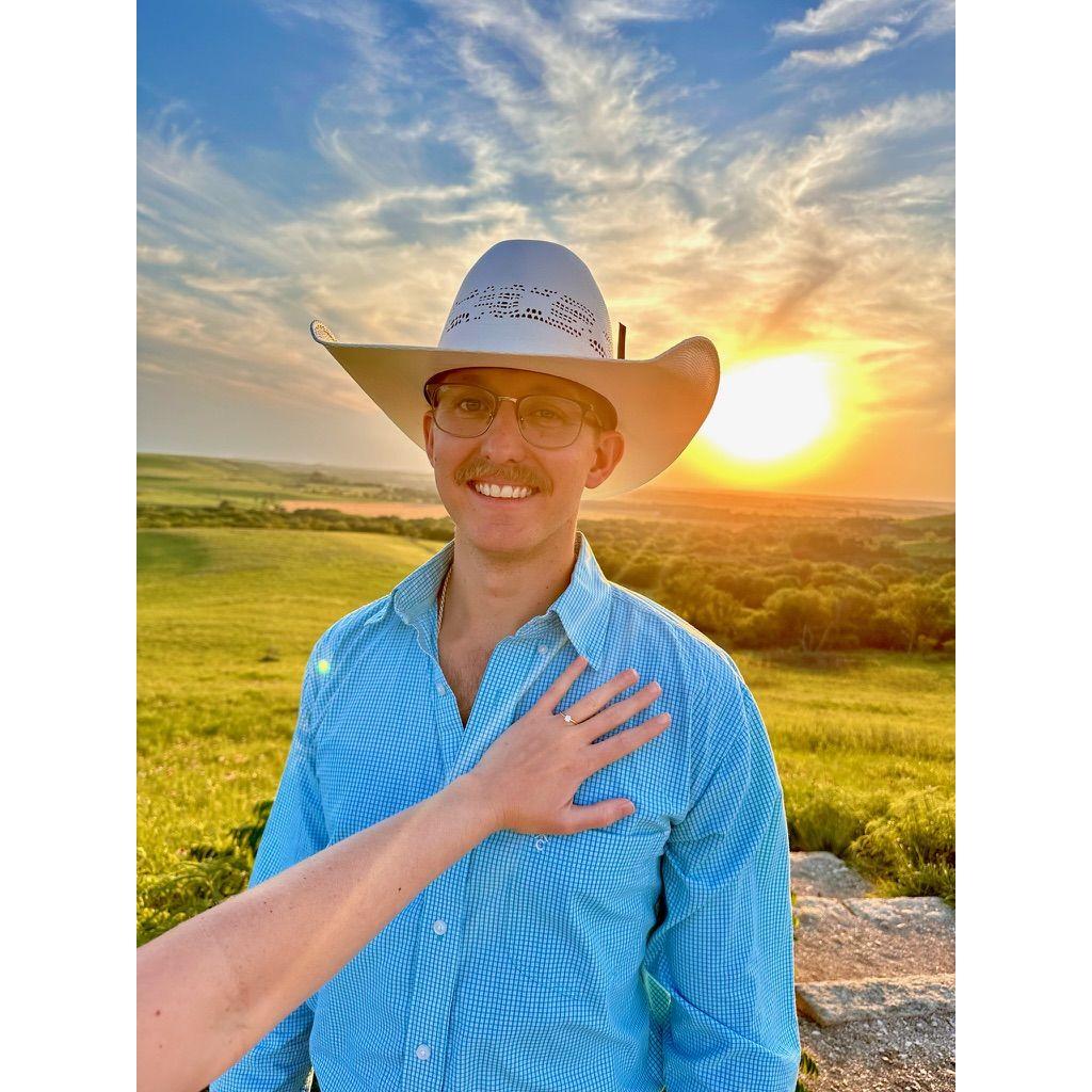 After Davis popped the question!