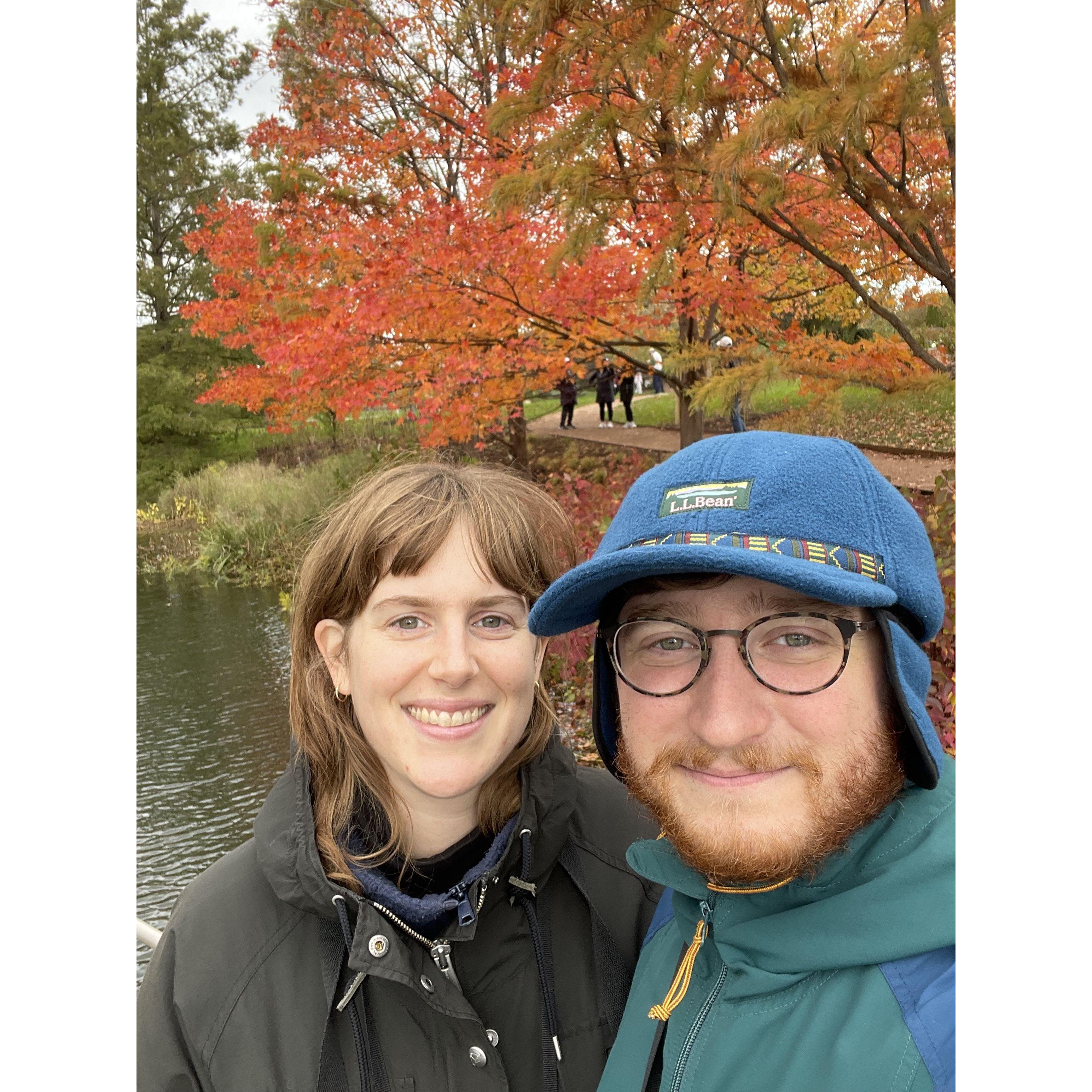 We especially miss the beautiful fall colors and birdwatching at one of our favorite places, the Chicago Botanic Garden.