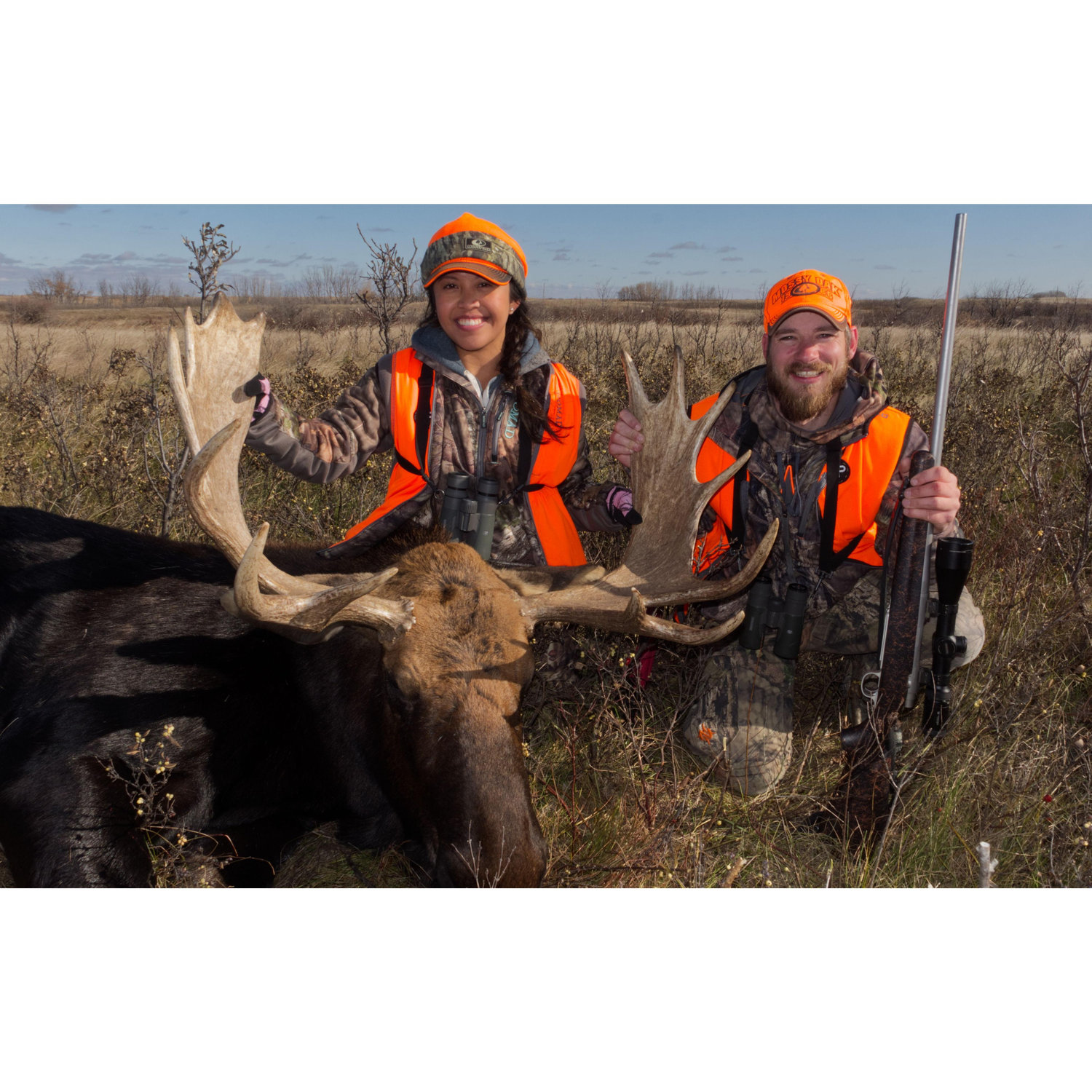 Paulina's first moose. Was a grind!