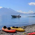 KAYAK ALONG THE SHORES OF LAKE ATITLAN