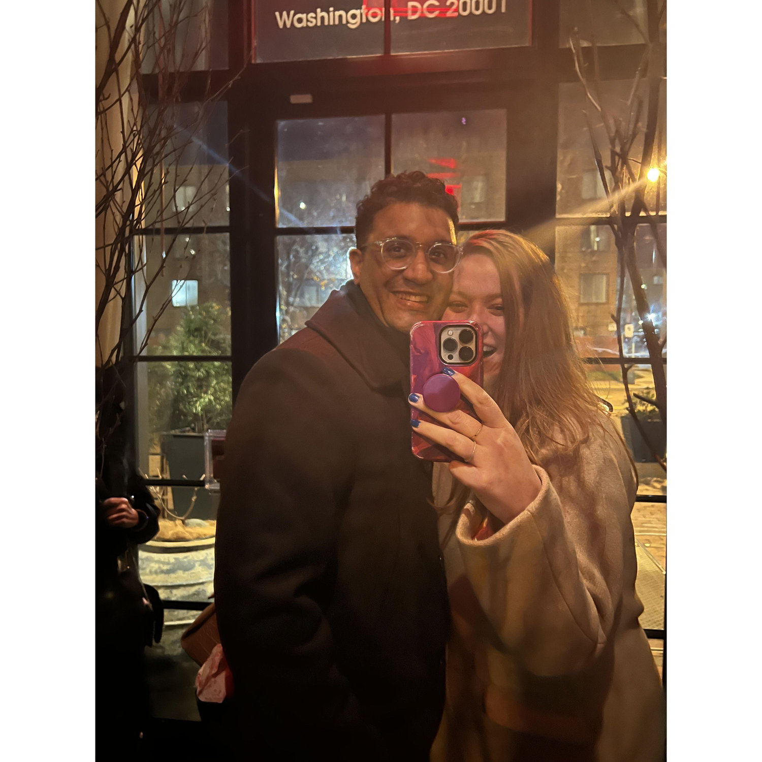 On our first date!