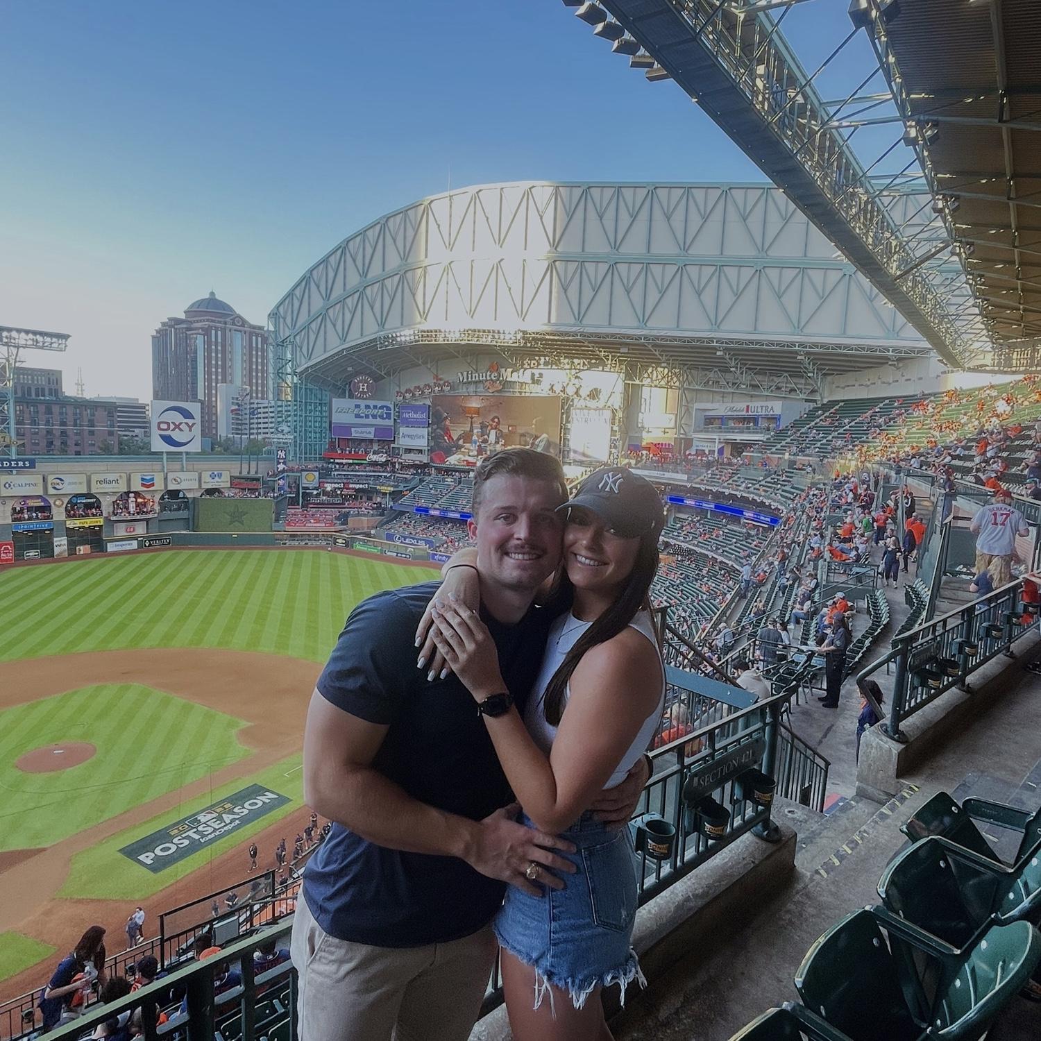The night Justin took Chandler to a Yankees playoff game!