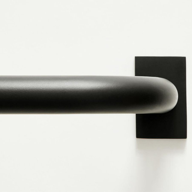Hidden Connection Room Darkening Curtain Rod, Antique Bronze, 48" - 88", 0.75" Diam.