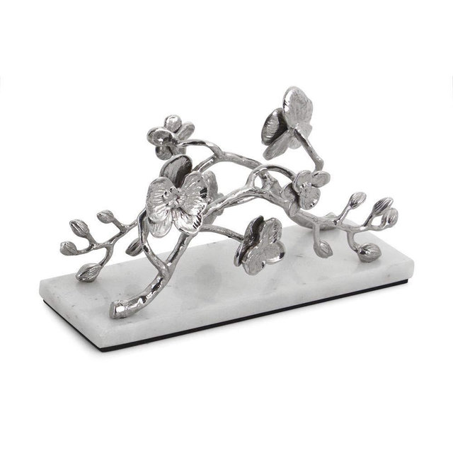 Michael Aram Orchid Napkin Holder, Silver