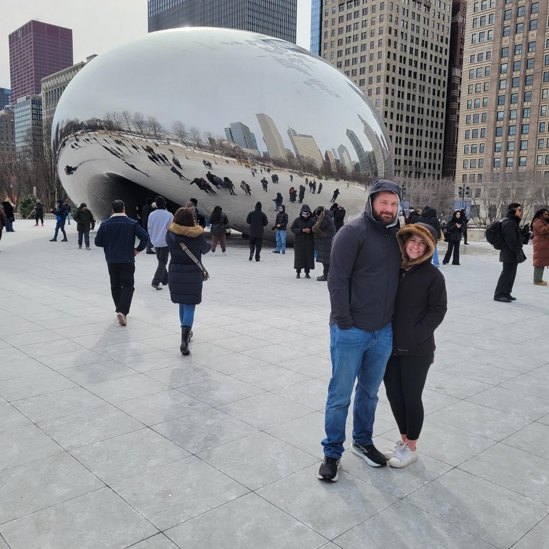 CHICAGO!!! With his Aunt Mimi and Uncle Roger