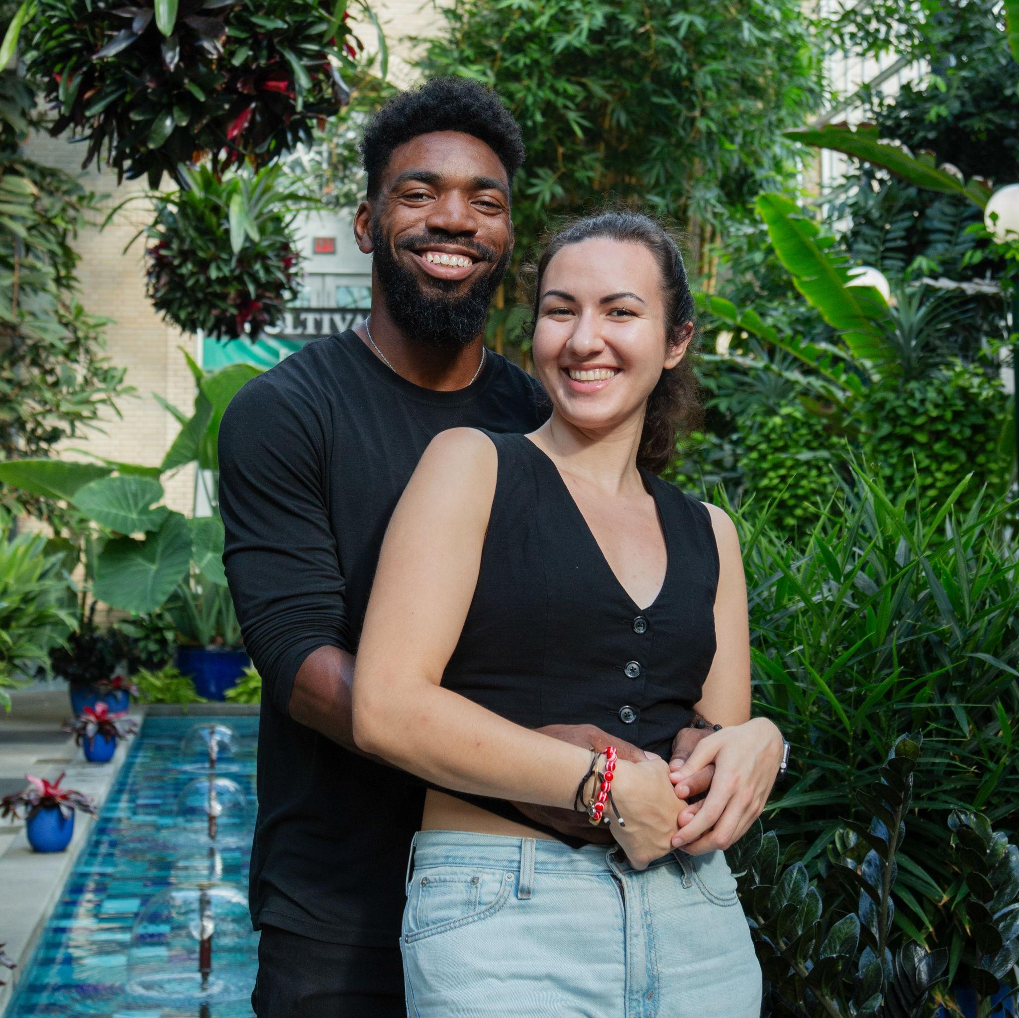 We've enjoyed lots of trips to Washington, DC. Here we are at the United States Botanic Garden.