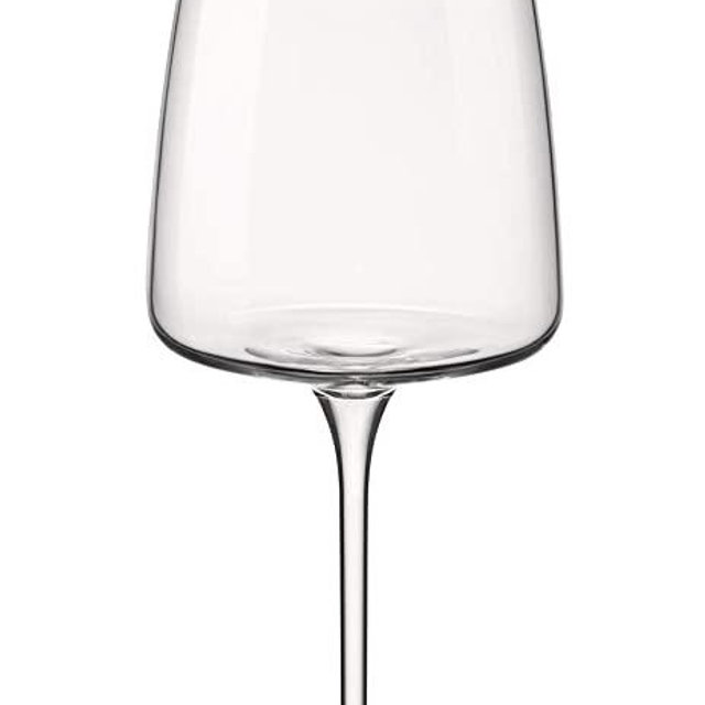 Bormioli Rocco Planeo Red Glass, Set of 4, 15.25 oz, Clear