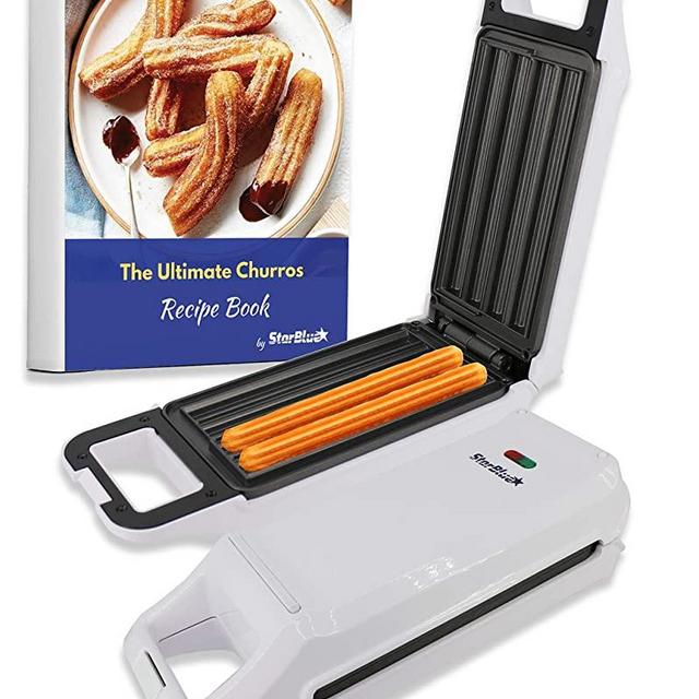 Churro Maker by StarBlue with FREE Recipe e-Book - Cook Healthy and Oil-free Churros in just minutes AC 110-120V 50/60Hz 760W