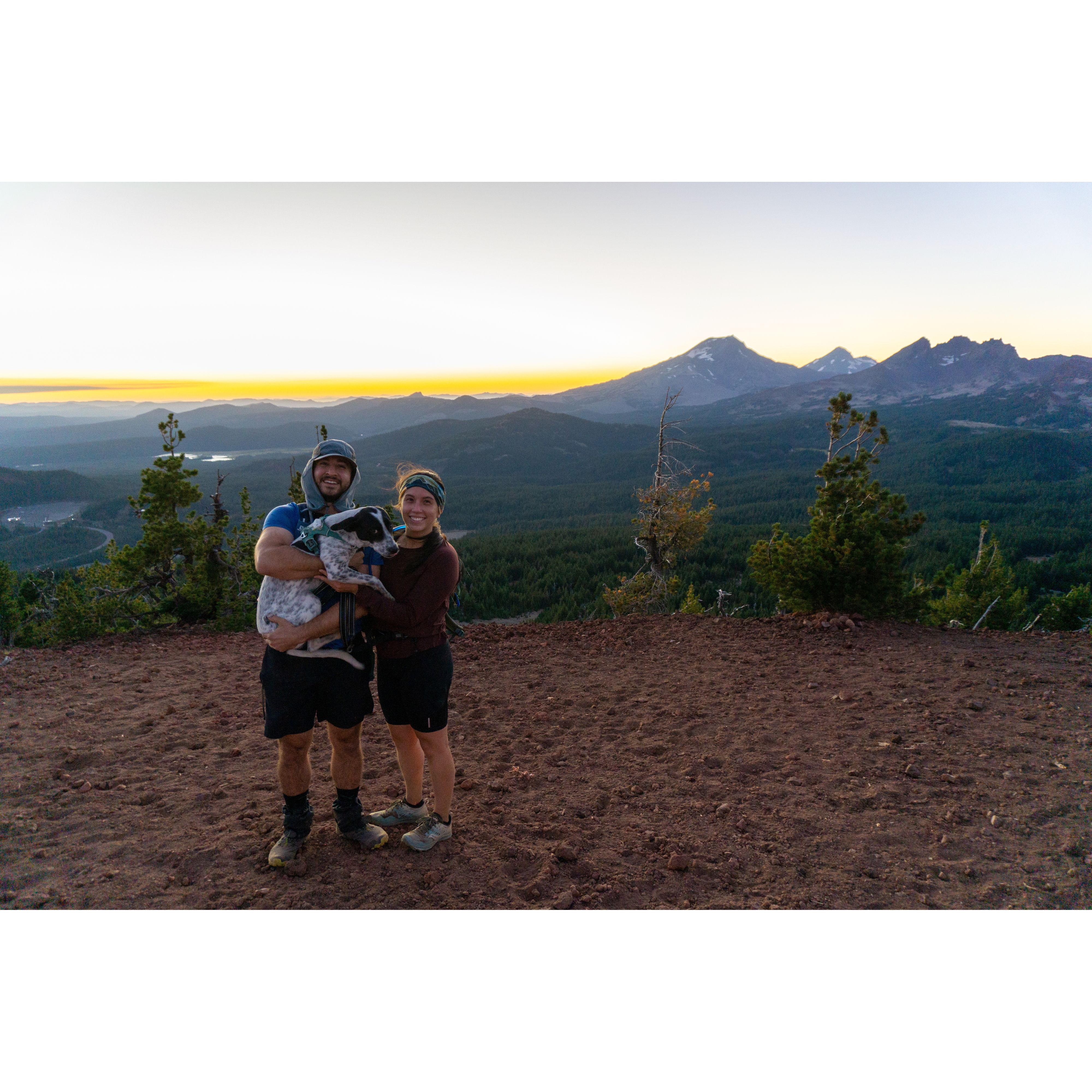 Sunset atop Tumalo Mountain (~30 minute drive from Bend)