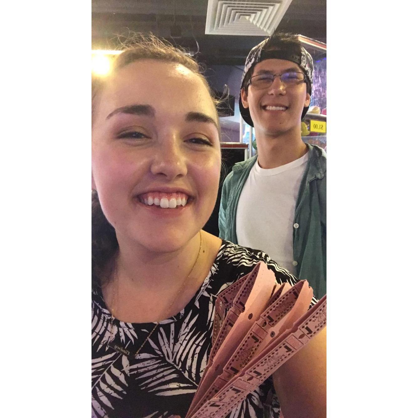 He took me to a fun local arcade in Ann Arbor