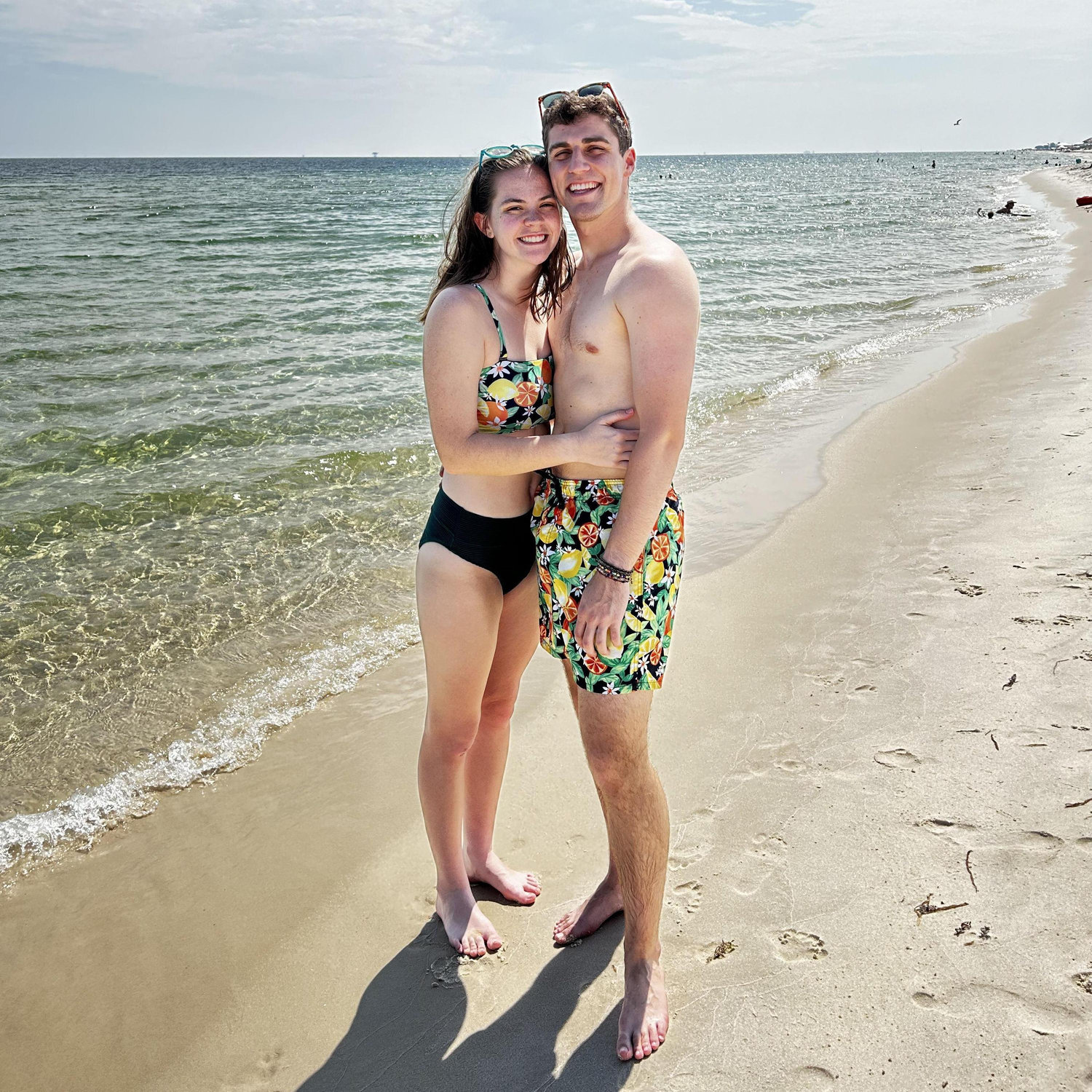 Blake's first beach trip! Safe to say, he made it through the 6 month curse!