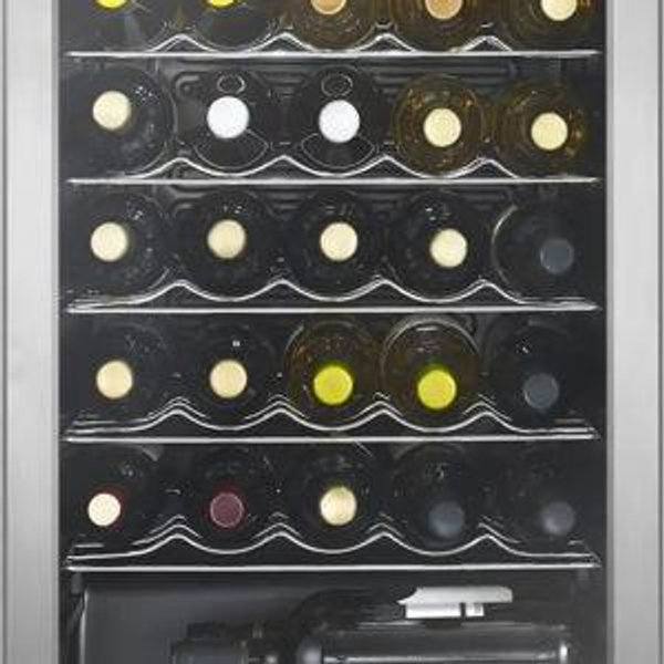 Insignia™ - 29-Bottle Wine Cooler with ENERGY STAR Certification - Stainless Steel