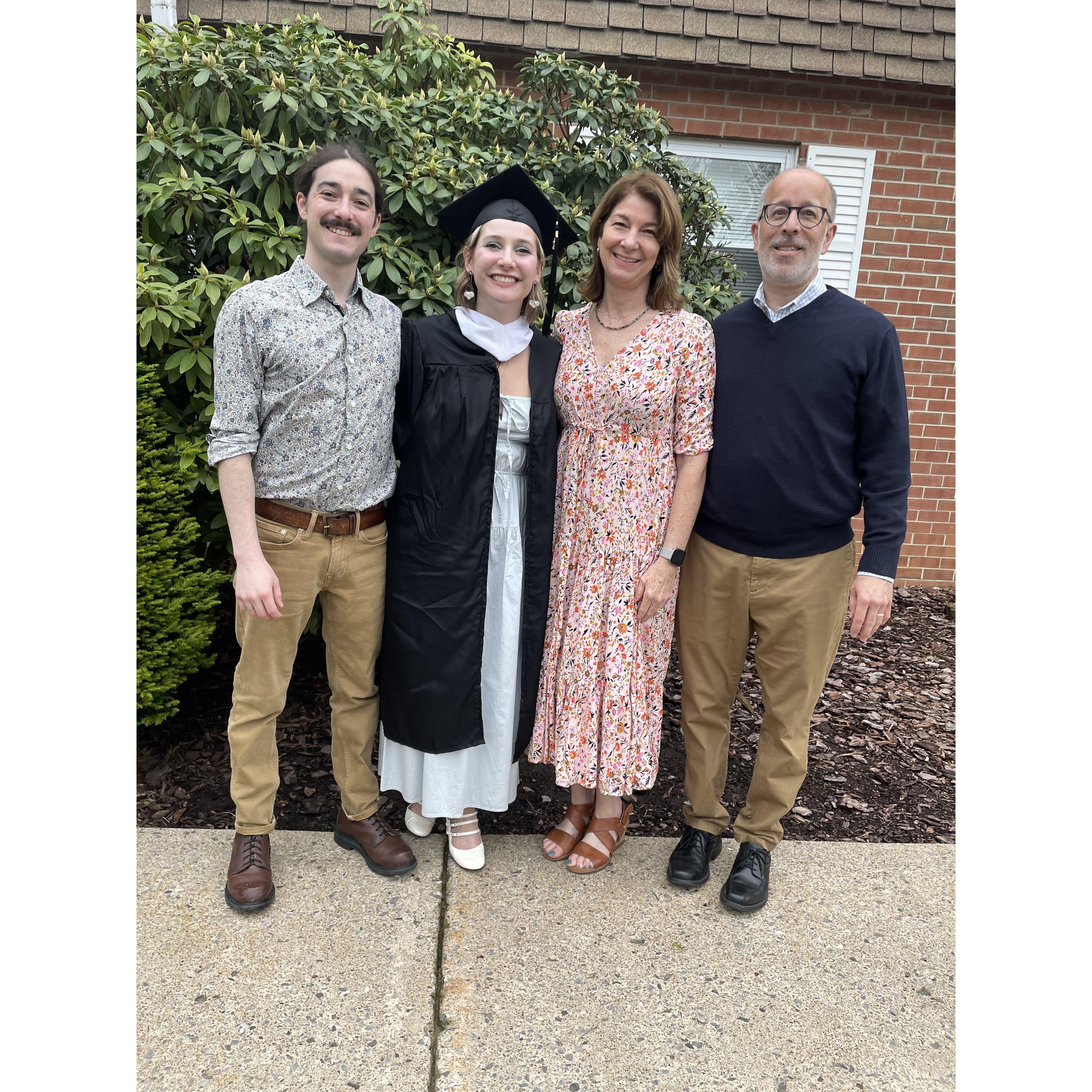 The Jossarts visit for Annalise's graduation.