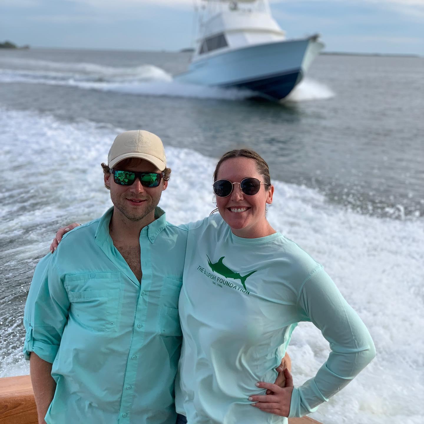 1st Picture Together & Katie's 1st Trip Offshore on the Tag-N-Stick