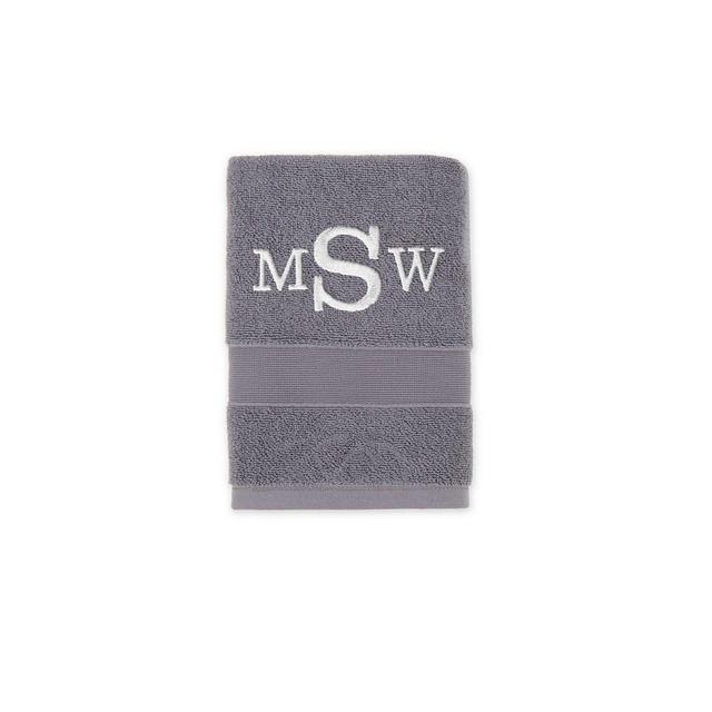 Monogrammed Wamsutta® Classic Turkish Hand Towel in Charcoal