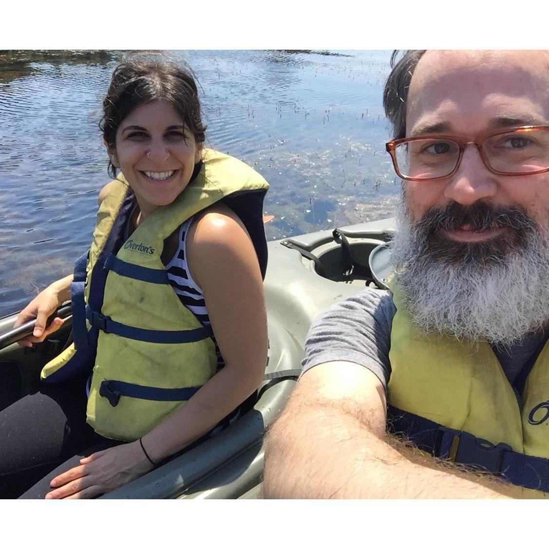 Justin loves kayaking!