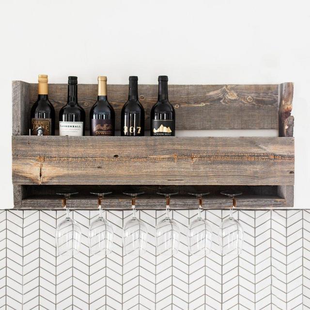Reclaimed Wood Wine Rack