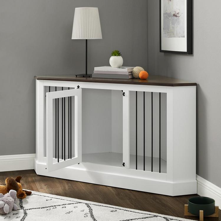 Crosley Furniture, Winslow Corner Credenza Dog Crate | Zola